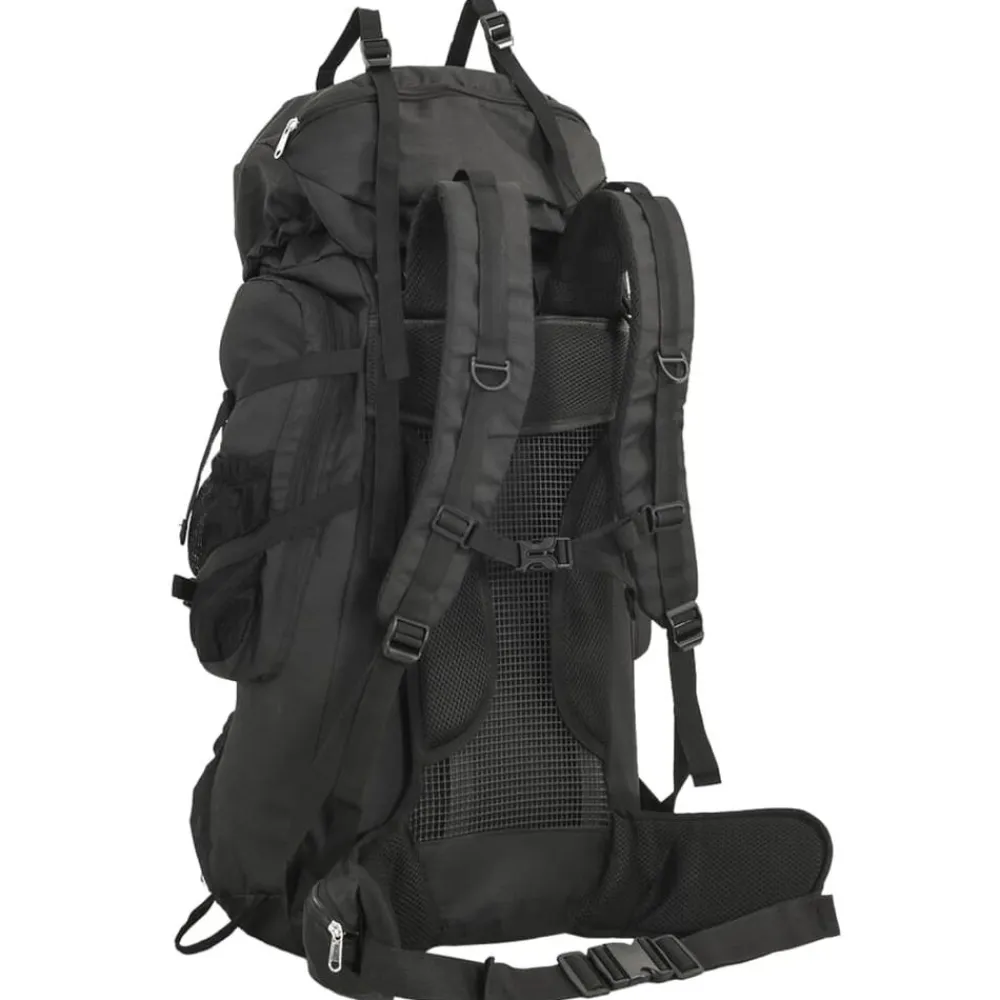Bagage & Tassen*vidaXL Wandelrugzak 60 L oxford stof Zwart