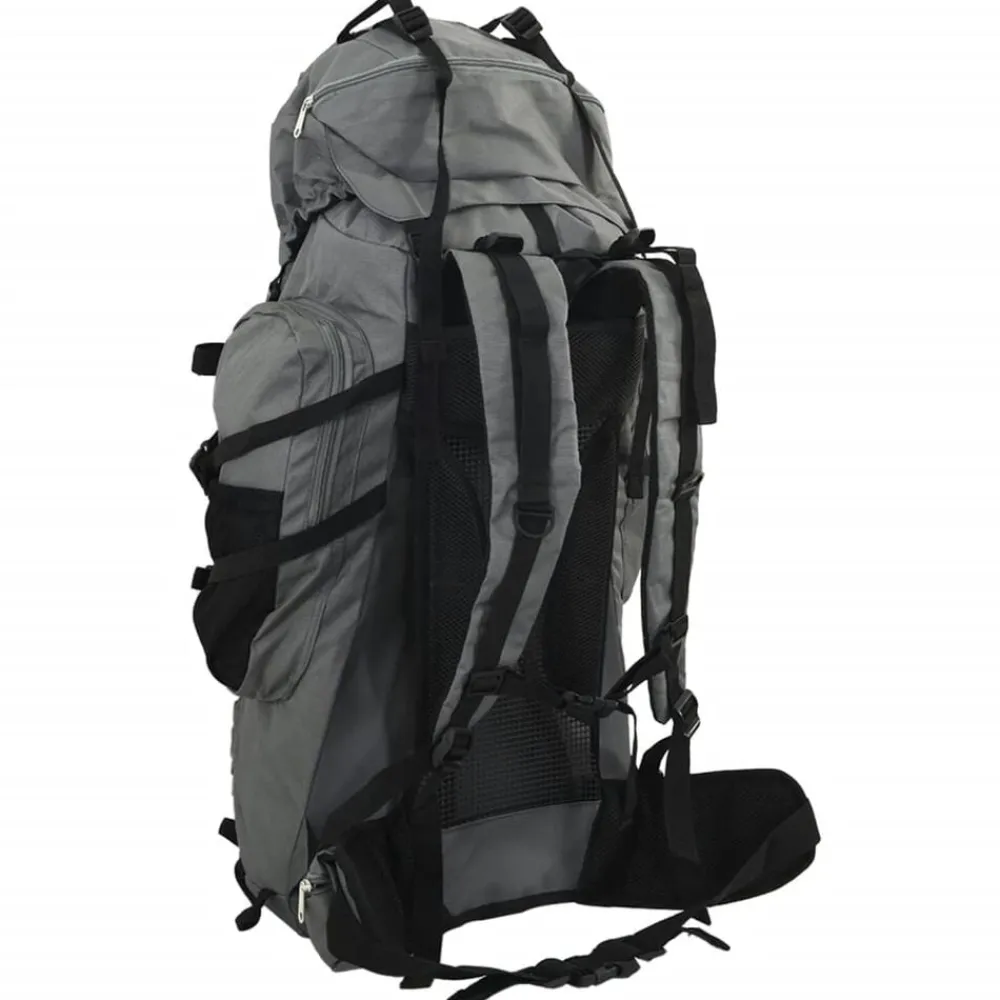 Bagage & Tassen*vidaXL Wandelrugzak 60 L oxford stof Grijs