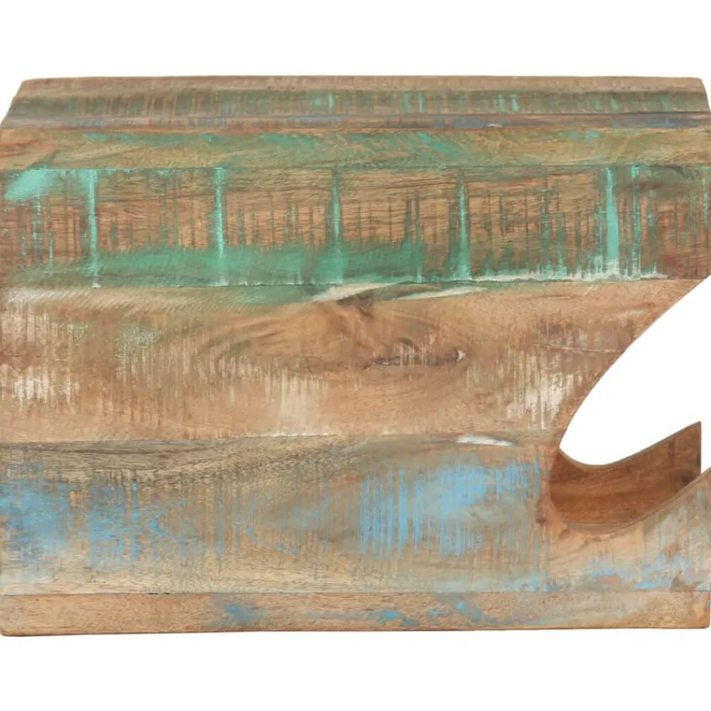 Voertuigonderdelen & -Accessoires*vidaXL Wandfietsenrek 35x25x25 cm massief gerecycled hout
