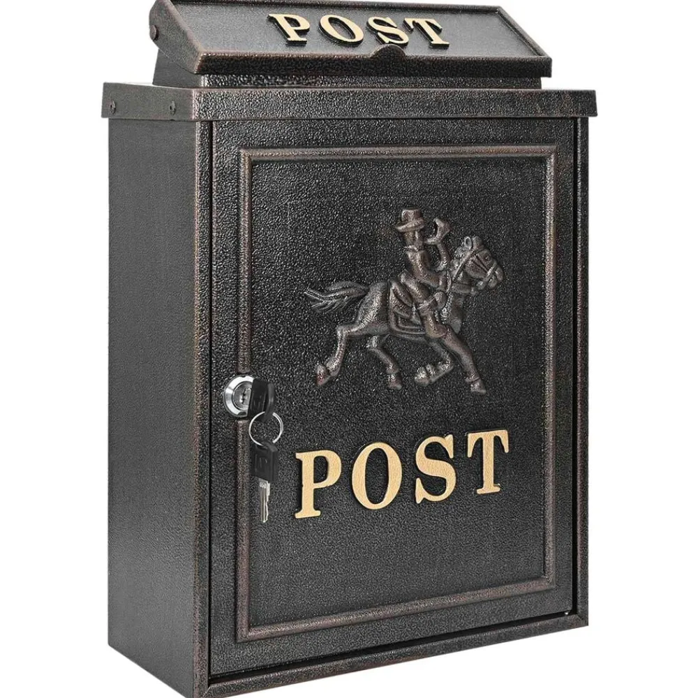 Wandgemonteerde brievenbus met opslag 29 x 13 x 41 cm>vidaXL Best