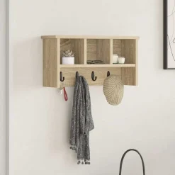 Wandgemonteerde kapstok met plank 50 x 16 x 26 cm>vidaXL Discount