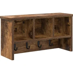 Wandgemonteerde kapstok met plank 50 x 16 x 26 cm>vidaXL
