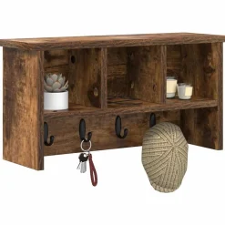 Wandgemonteerde kapstok met plank 50 x 16 x 26 cm><noscript><img width=