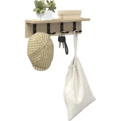 Boekenkasten & Wandplanken*vidaXL Wandgemonteerde kapstok 40 x 10,5 x 10,5 cm Sonoma eiken