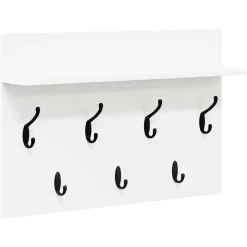 Wandgemonteerde kapstok 60 x 40 x 12 cm Bewerkt hout>vidaXL New