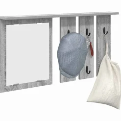 Boekenkasten & Wandplanken*vidaXL Wandgemonteerde kapstok met plank 85 x 10 x 45 cm Grijs sonoma