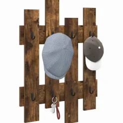 Wandgemonteerde kapstok met opslag 60 x 3 x 82 cm><noscript><img width=