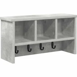 Wandgemonteerde kapstok met plank Beton Grijs 50 x 16 x 26 cm>vidaXL Sale