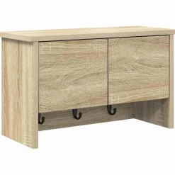 Boekenkasten & Wandplanken*vidaXL Wandgemonteerde kapstok met plank 50 x 20 x 30 cm Sonoma eiken