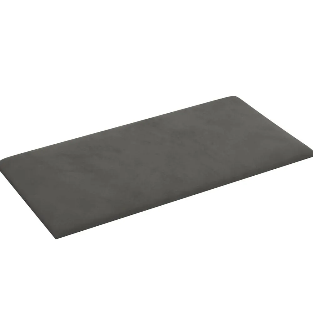 Bouwmaterialen|Bedden & Accessoires*vidaXL Wandhoofdbord 12 pcs 30 x 15 cm Fluweel Donkergrijs