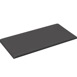 Bouwmaterialen*vidaXL Wandhoofdbord 12 pcs 30 x 15 cm Stof Grijs