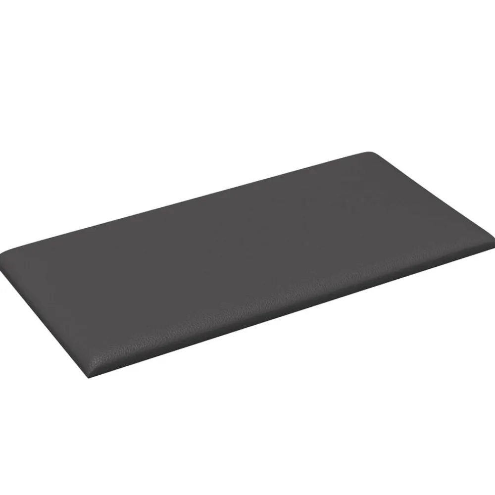 Bouwmaterialen*vidaXL Wandhoofdbord 12 pcs 30 x 15 cm Stof Grijs