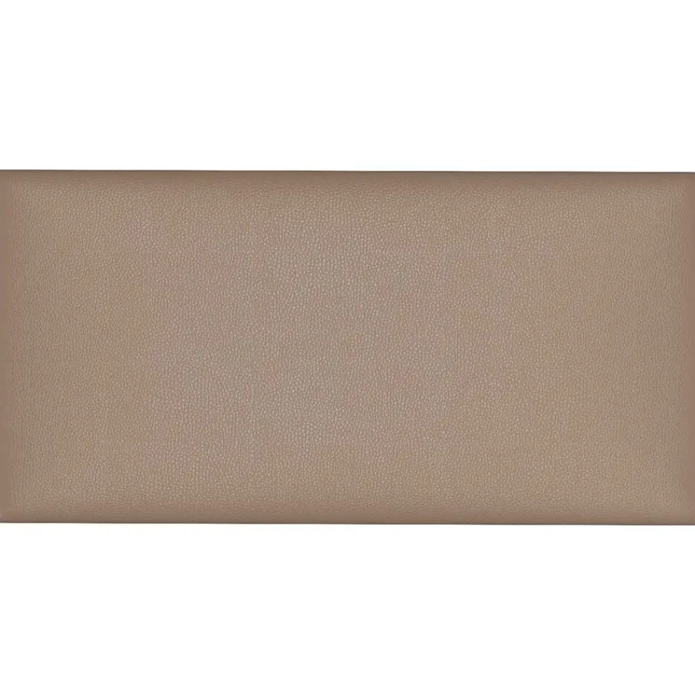 Bouwmaterialen*vidaXL Wandhoofdbord 12 pcs 30 x 15 cm Stof Cappuccino