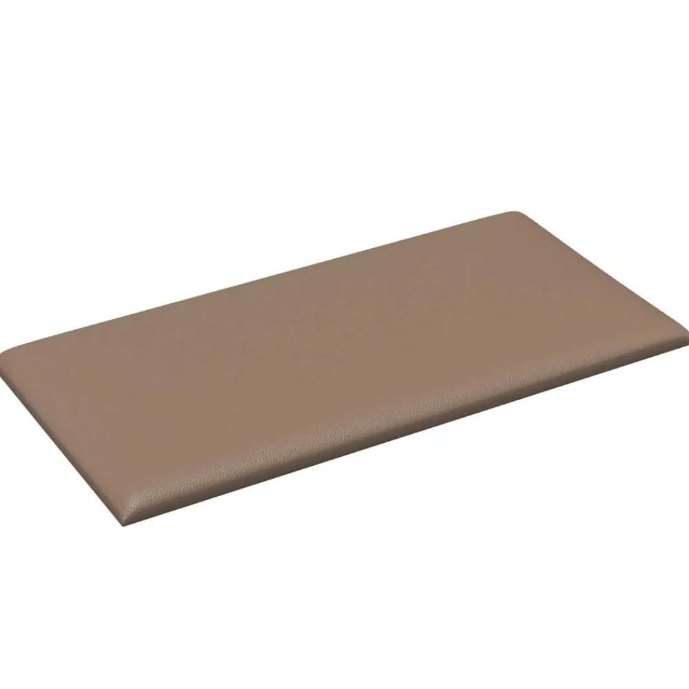Bouwmaterialen*vidaXL Wandhoofdbord 12 pcs 30 x 15 cm Stof Cappuccino