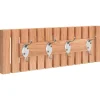 Badkameraccessoires*vidaXL Wandkapstok 42x8,5x14 cm massief walnotenhout