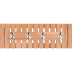 Badkameraccessoires*vidaXL Wandkapstok 42x8,5x14 cm massief walnotenhout