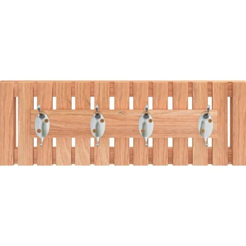 Badkameraccessoires*vidaXL Wandkapstok 42x8,5x14 cm massief walnotenhout