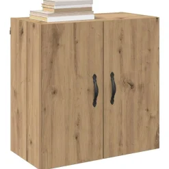 Kasten & Opbergmeubelen*vidaXL Wandkast Artisan Eiken 60 x 31 x 60 cm Bewerkt hout artisanaal eikenkleurig