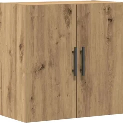 Wandkast Artisan Eiken 60 x 31,5 x 60 cm Bewerkt hout>vidaXL Hot