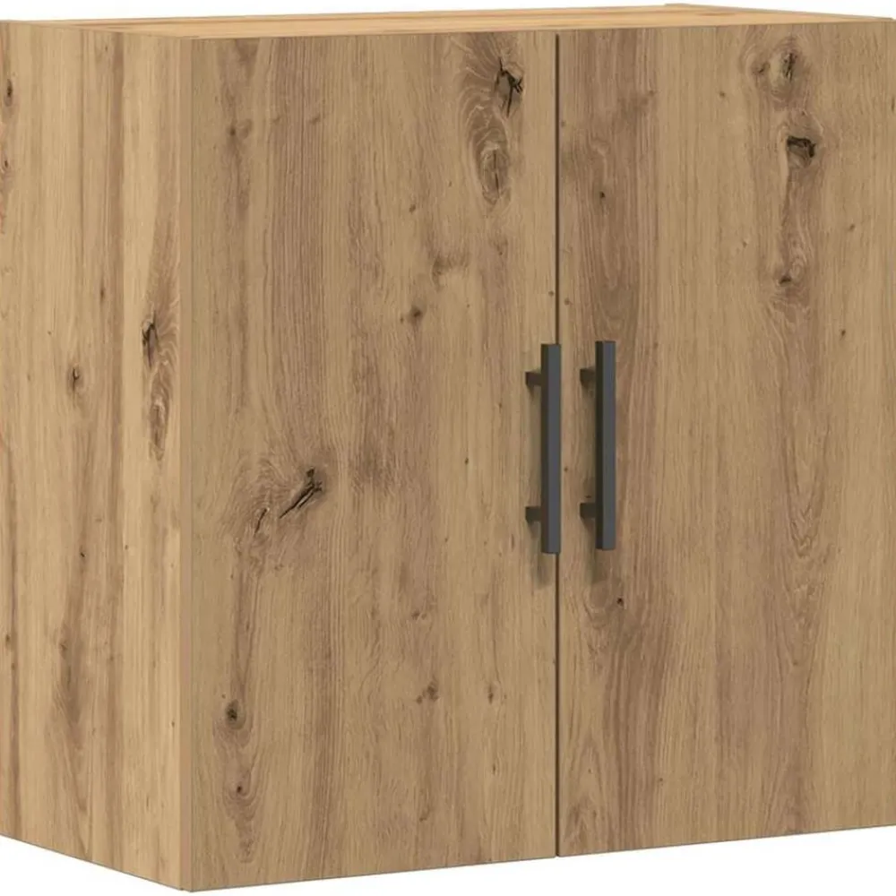 Wandkast Artisan Eiken 60 x 31,5 x 60 cm Bewerkt hout>vidaXL Hot