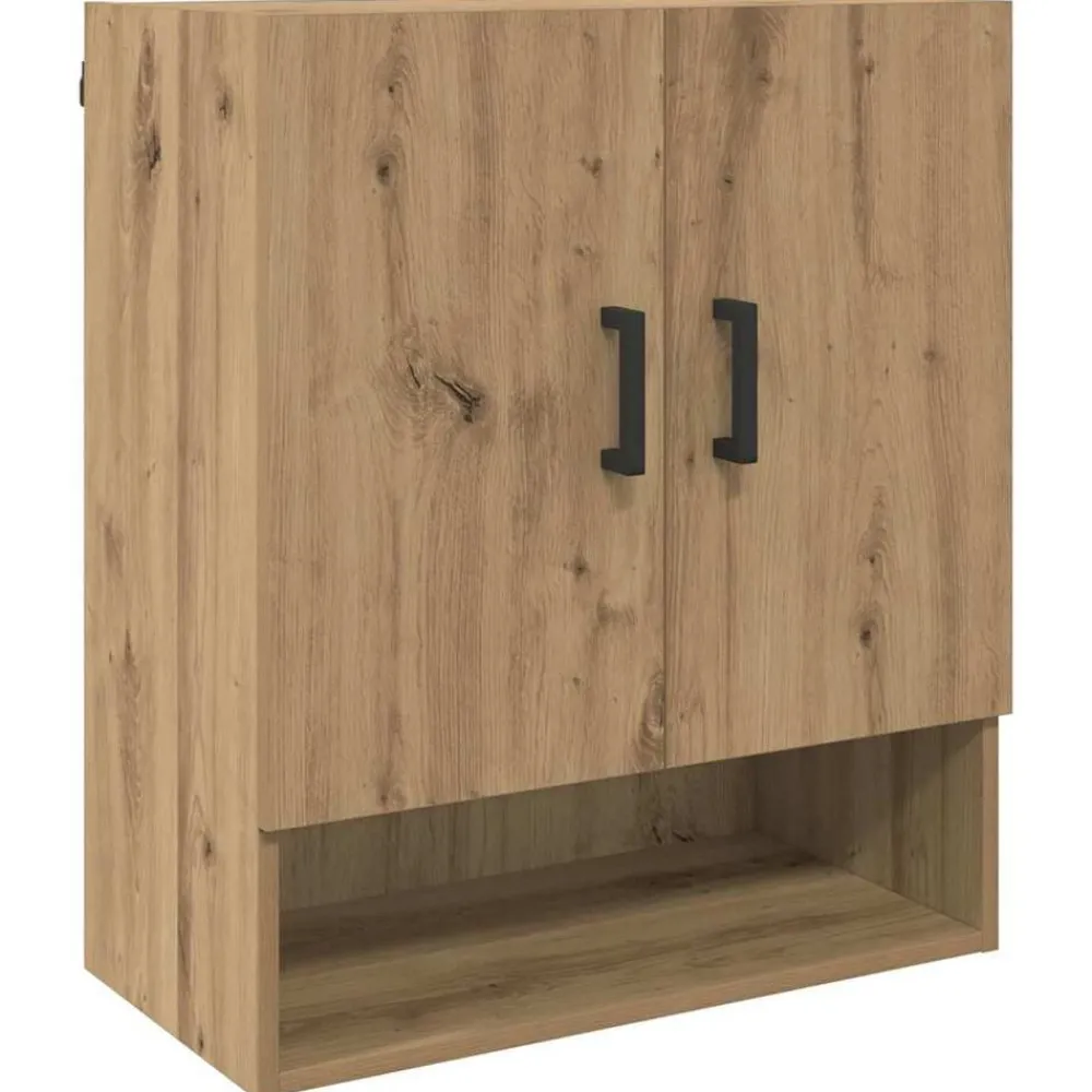 Kasten & Opbergmeubelen*vidaXL Wandkast 60 x 31 x 70 cm Bewerkt hout artisanaal eikenkleurig