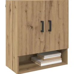 Kasten & Opbergmeubelen*vidaXL Wandkast 60 x 31 x 70 cm Bewerkt hout artisanaal eikenkleurig