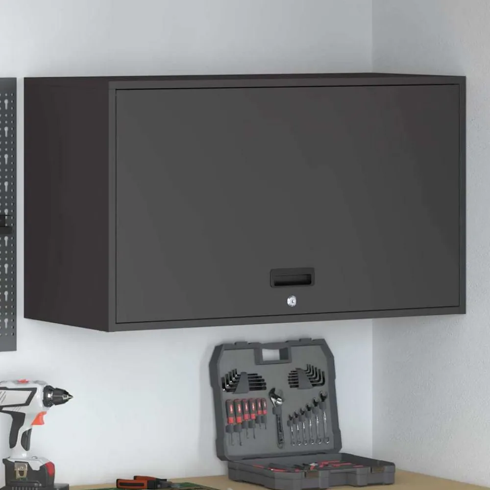 Wandkast voor Garage 90 x 40 x 53 cm Poedercoating staal>vidaXL Outlet