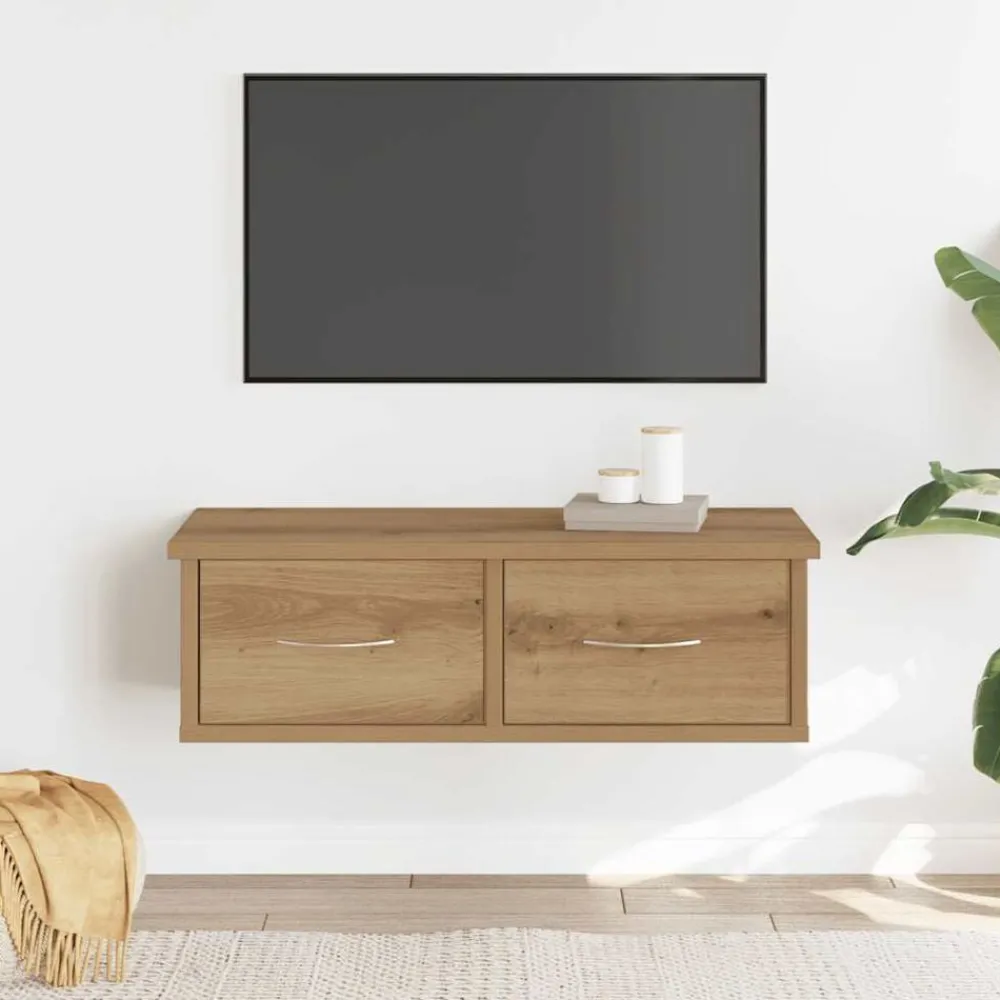 Wandkast 60x26x18,5 cm bewerkt hout artisanaal eikenkleur>vidaXL Clearance