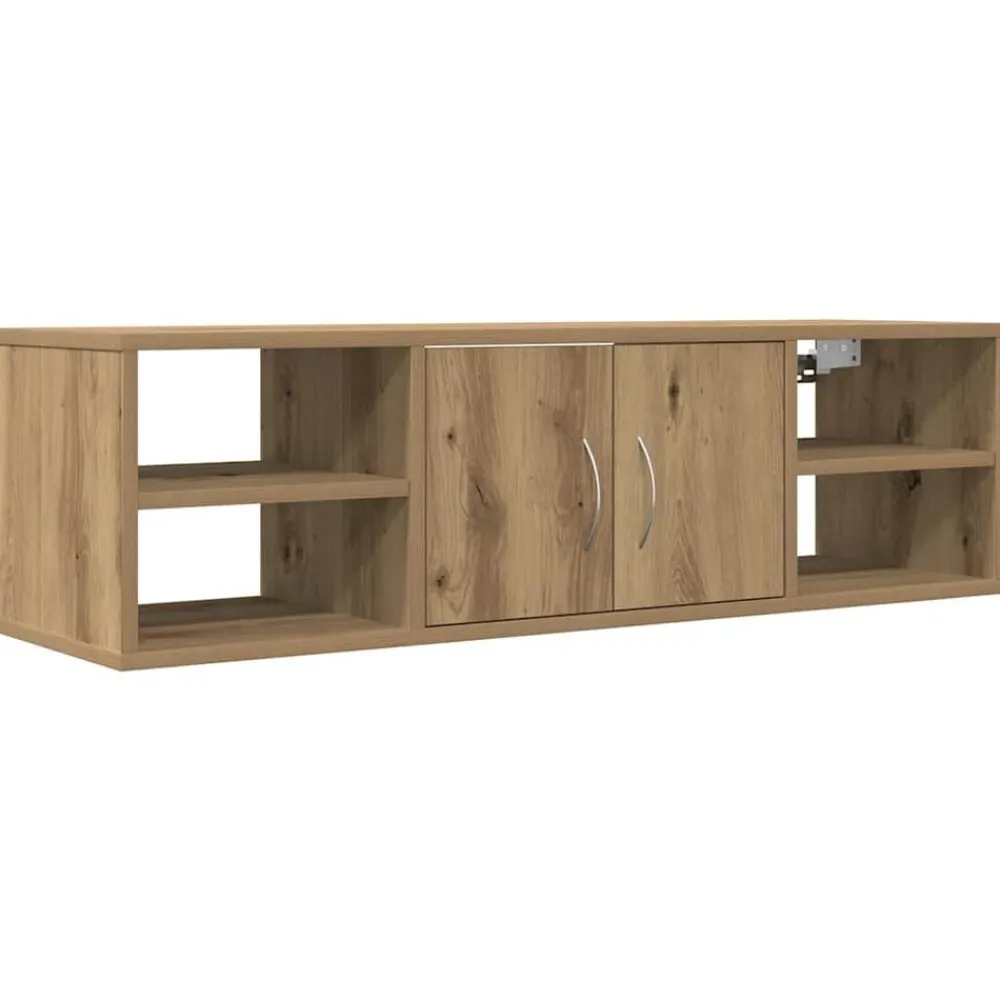 Boekenkasten & Wandplanken*vidaXL Wandkast 101x30x29 cm bewerkt hout artisanaal eikenkleurig