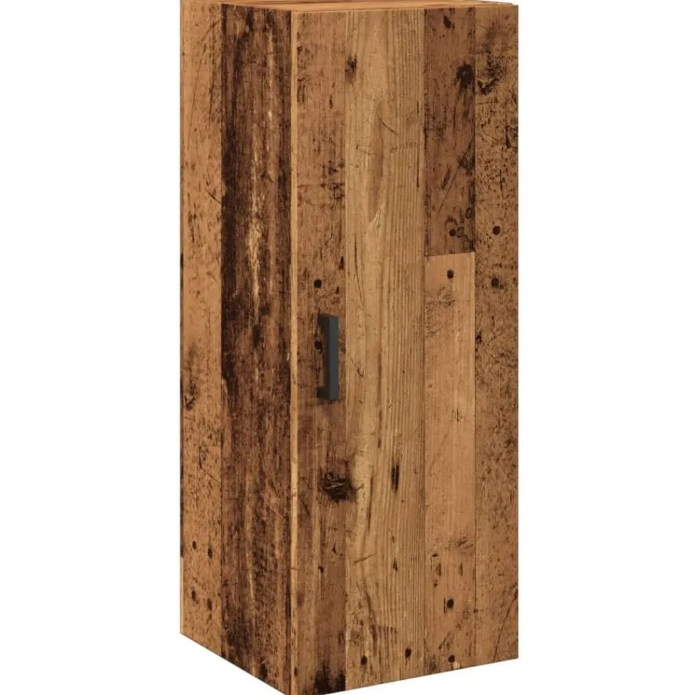 Wandkast 34,5x34x90 cm bewerkt hout kleur>vidaXL Online