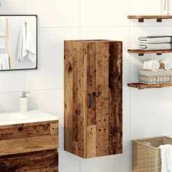 Wandkast 34,5x34x90 cm bewerkt hout kleur>vidaXL Online