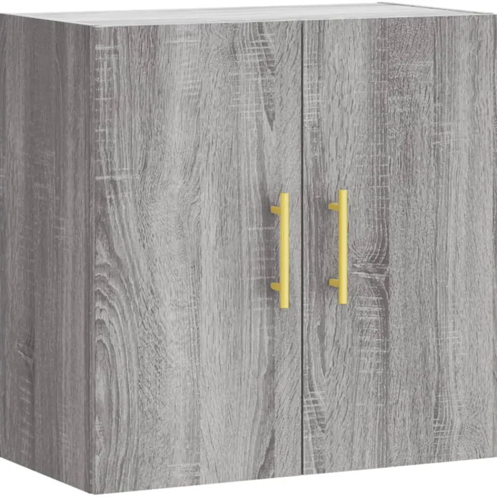 Kasten & Opbergmeubelen*vidaXL Wandkast 60x31x60 cm bewerkt hout eikenkleurig Grijs sonoma