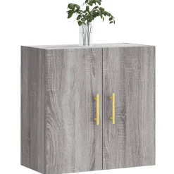 Kasten & Opbergmeubelen*vidaXL Wandkast 60x31x60 cm bewerkt hout eikenkleurig Grijs sonoma