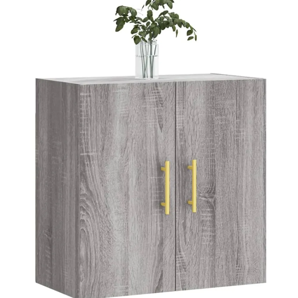 Kasten & Opbergmeubelen*vidaXL Wandkast 60x31x60 cm bewerkt hout eikenkleurig Grijs sonoma