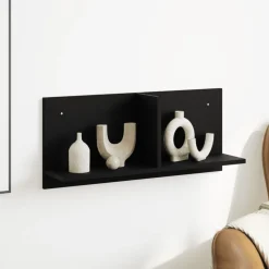 Boekenkasten & Wandplanken*vidaXL Wandkast 70x16,5x30 cm bewerkt hout Zwart