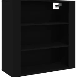 Kasten & Opbergmeubelen*vidaXL Wandkast 80x33x80 cm bewerkt hout Zwart