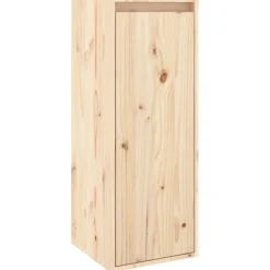 Boekenkasten & Wandplanken*vidaXL Wandkast 30x30x80 cm massief grenenhout Naturel