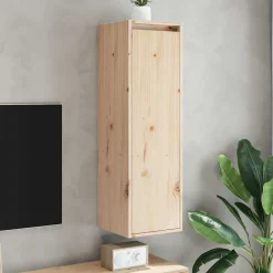Wandkast 30x30x100 cm massief grenenhout>vidaXL Best