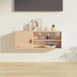 Boekenkasten & Wandplanken*vidaXL Wandkast 80x30x30 cm massief grenenhout Naturel