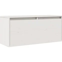 Boekenkasten & Wandplanken*vidaXL Wandkast 80x30x35 cm massief grenenhout Wit