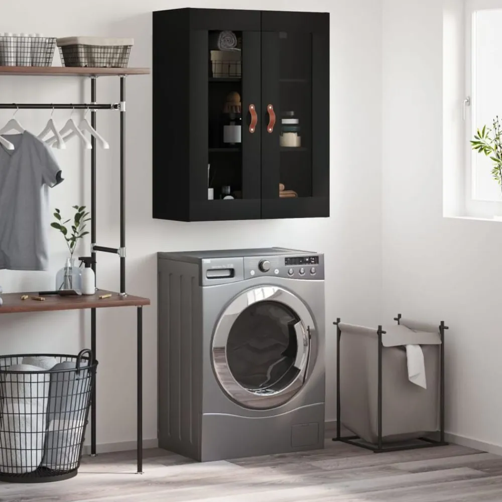 Kasten & Opbergmeubelen*vidaXL Wandkast 69,5x34x90 cm Zwart
