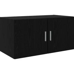 Kasten & Opbergmeubelen*vidaXL Wandkast 80 x 42.5 x 40 cm Bewerkt hout Zwart eiken