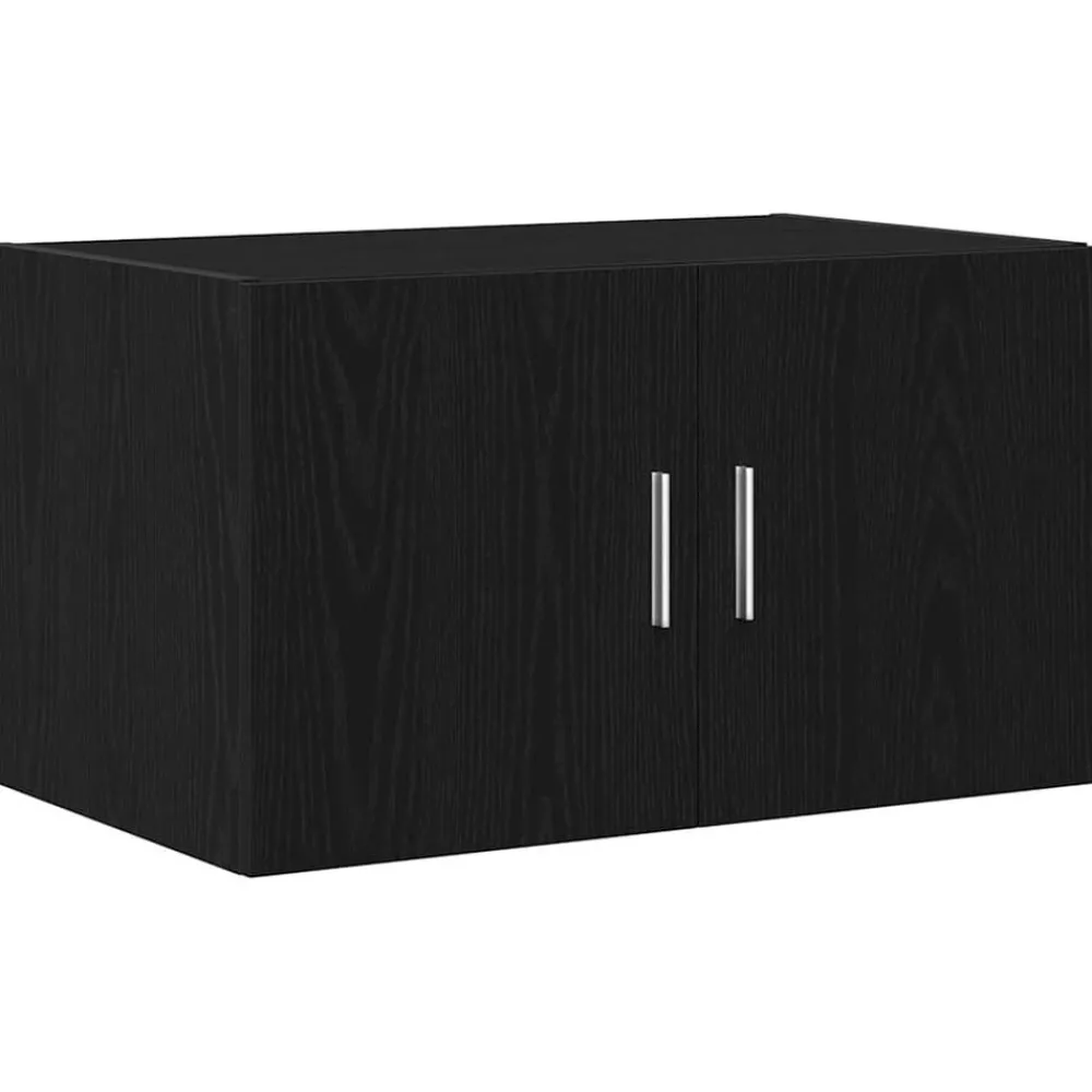 Kasten & Opbergmeubelen*vidaXL Wandkast 70 x 42.5 x 40 cm Bewerkt hout Zwart eiken