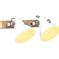Verlichting*vidaXL Wandlamp industrieel E27 45x25 cm Wit