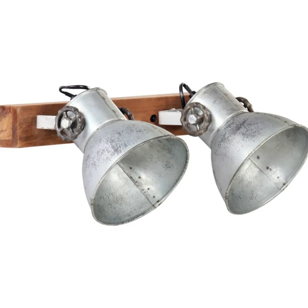 Verlichting*vidaXL Wandlamp industrieel E27 45x25 cm kleurig Zilver