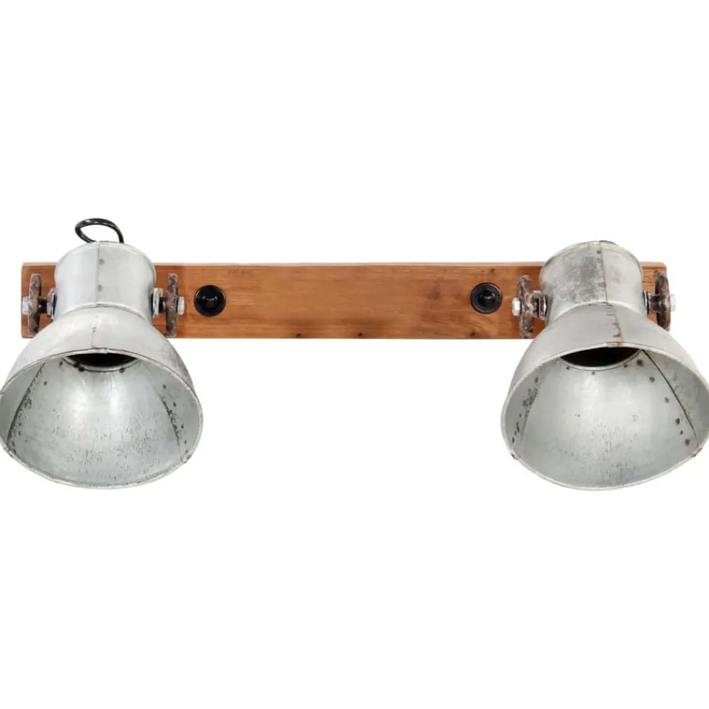 Verlichting*vidaXL Wandlamp industrieel E27 45x25 cm kleurig Zilver