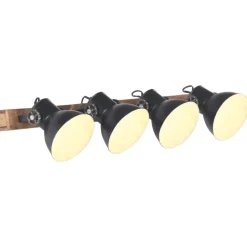 Verlichting*vidaXL Wandlamp industrieel E27 90x25 cm Zwart