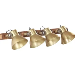 Wandlamp industrieel E27 90x25 cm messingkleurig>vidaXL Sale