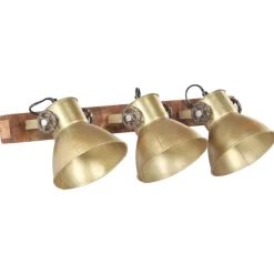 Verlichting*vidaXL Wandlamp industrieel E27 65x25 cm messingkleurig Koper