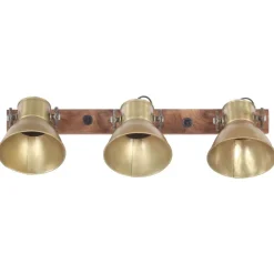 Verlichting*vidaXL Wandlamp industrieel E27 65x25 cm messingkleurig Koper